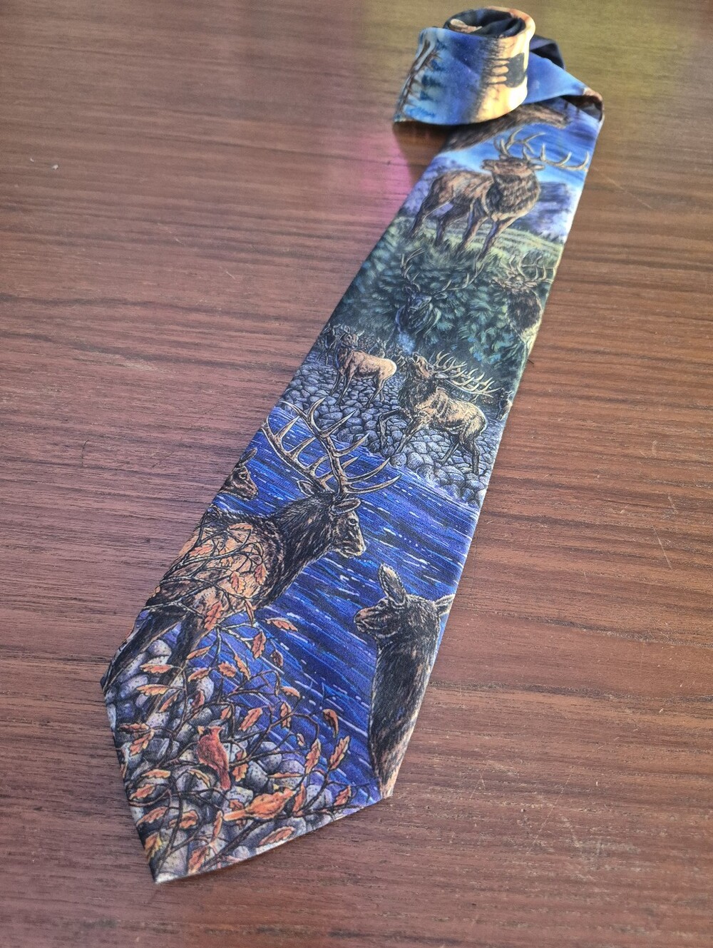 Vintage Moose Theme Tie